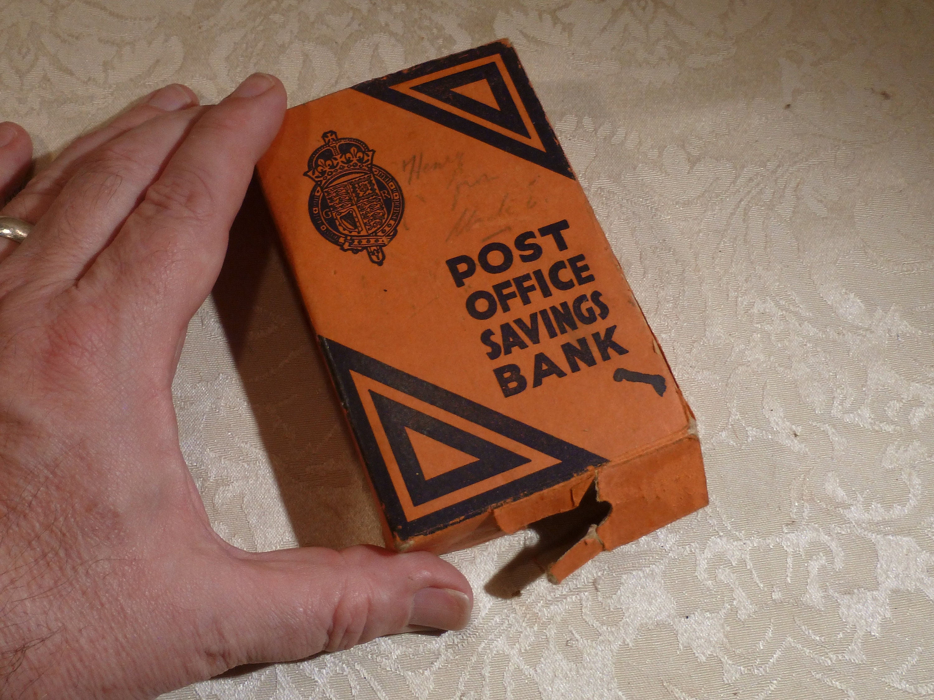 Antique Post Office Savings Bank Box Piggy Bank Original Box Etsy UK