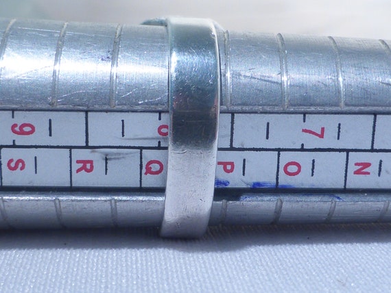 Solid Silver Tigers Eye Ring Hallmark Edinburgh 1… - image 12