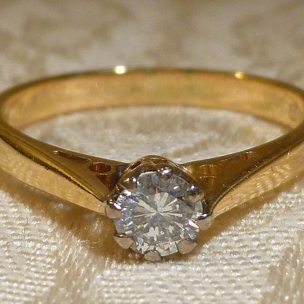 Diamond Engagement Ring Uk Etsy