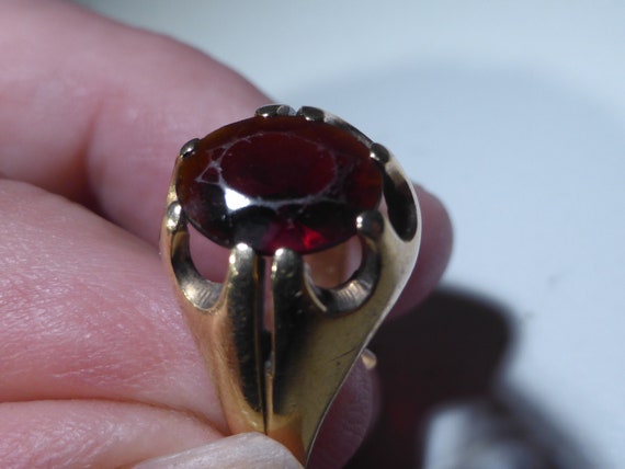 Georgian Antique Garnet and Diamond Ring | Alison Needful Things