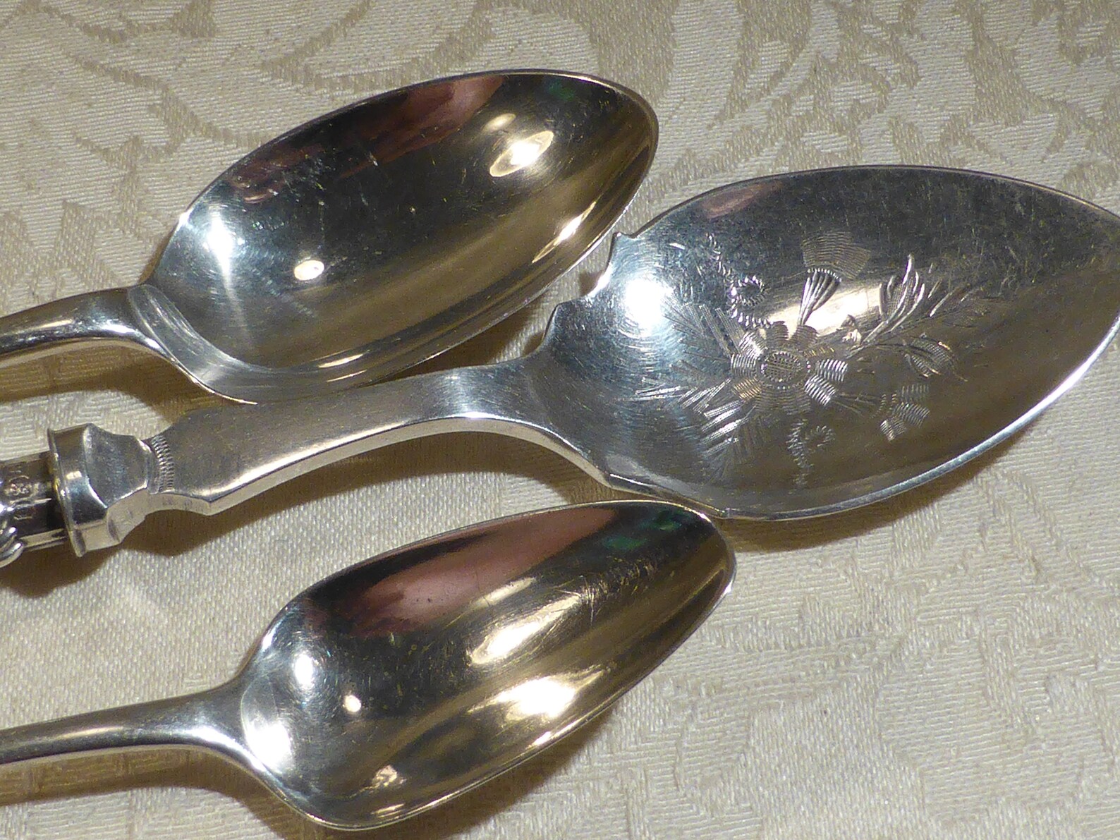 3 Antique Solid Silver Spoons c1795 Aberdeen Hallmark and 1899 Etsy
