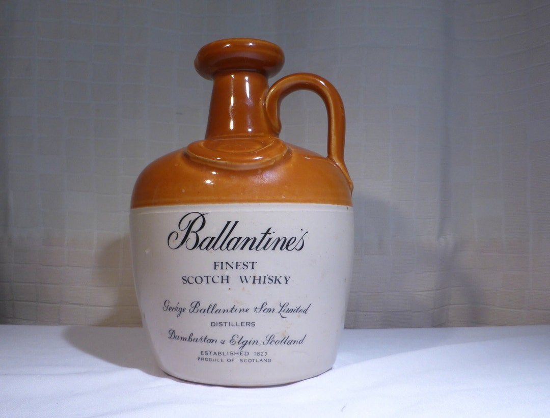 Vintage Ballantines Scotch Whiskey Ceramic Stoneware Whisky Etsy