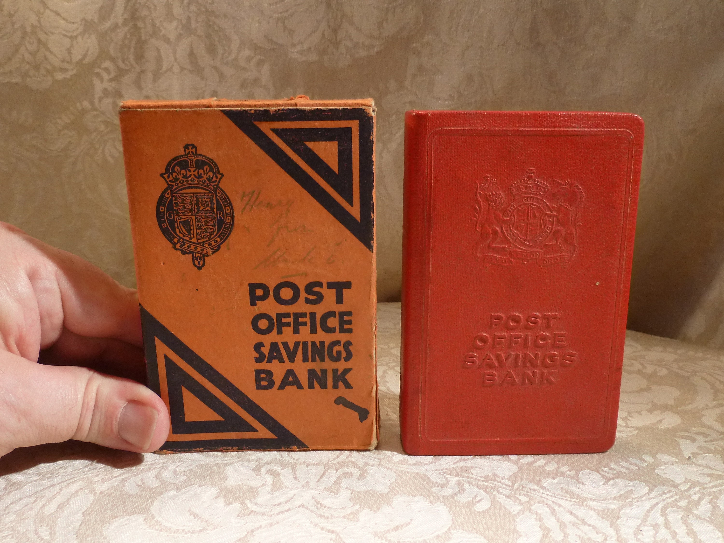 Antique Post Office Savings Bank Box WITH Original Box Pearson Etsy