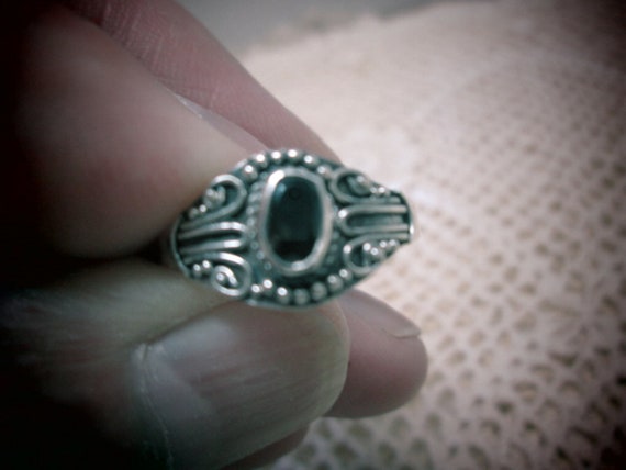 RING, Smokey Quartz handcrafted ring size 9 ...st… - image 2