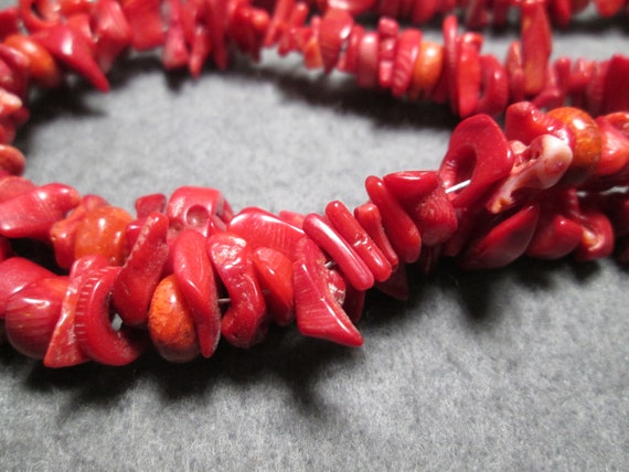 Necklace... Natural Coral...31 inches - image 6