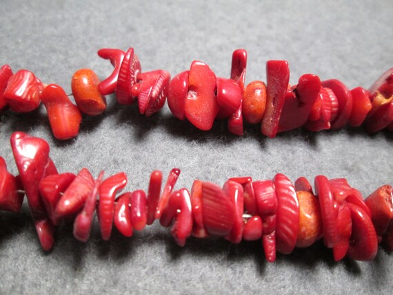 Necklace... Natural Coral...31 inches - image 5