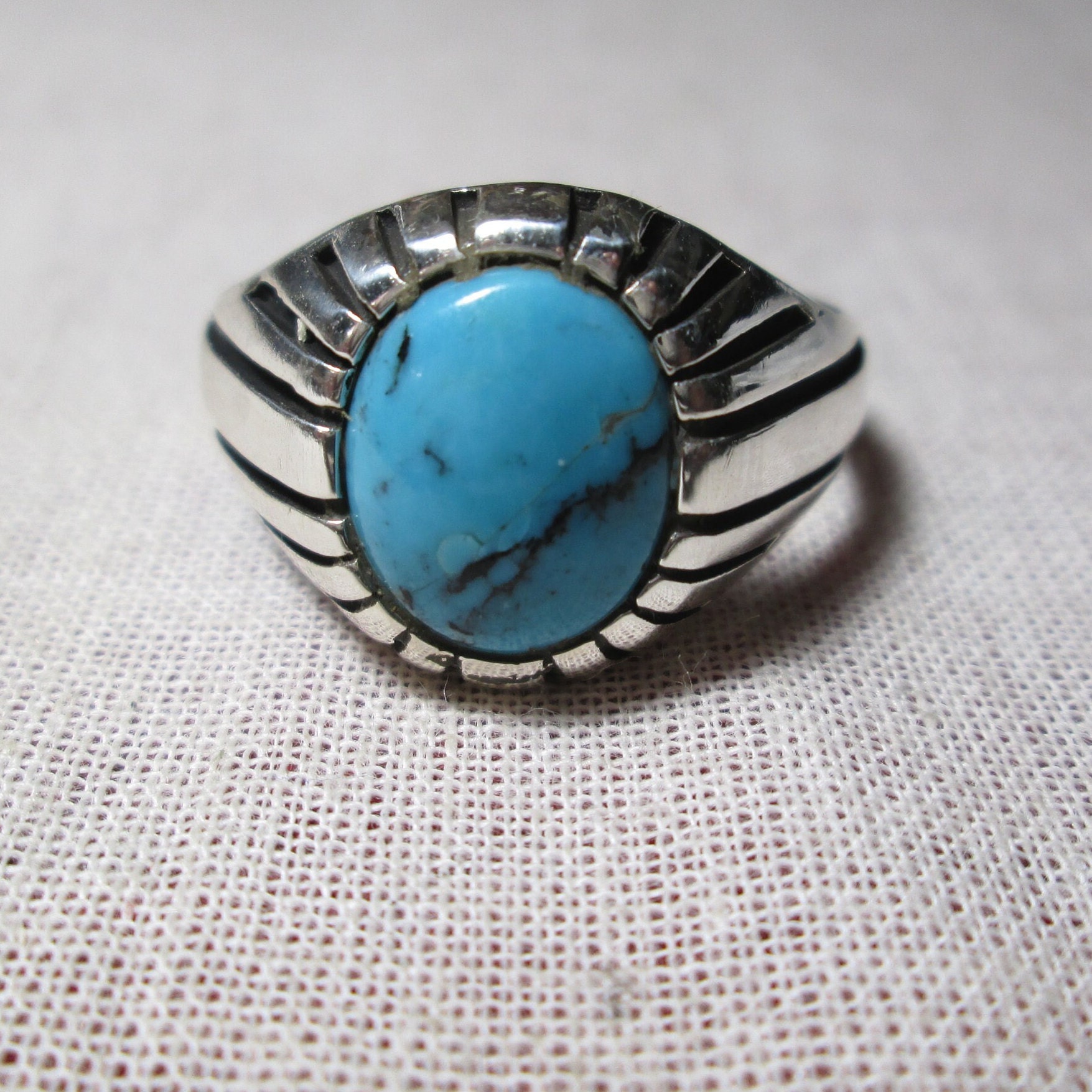 Arc Turquoise Ring – Stitch and Stone