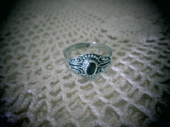 RING, Smokey Quartz handcrafted ring size 9 ...st… - image 4