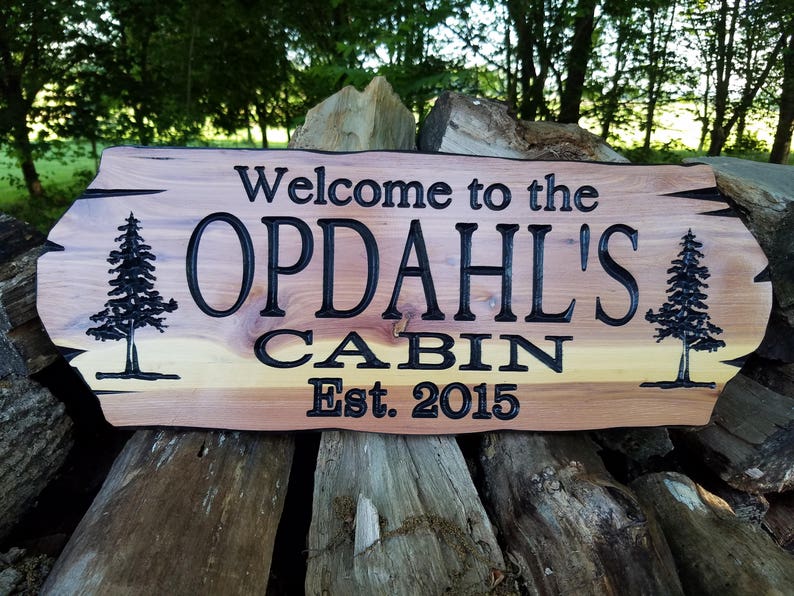Custom Outdoor Name Signs Wooden House