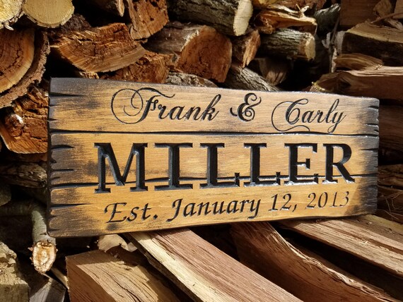 Rustic Custom Wood Signs Barn Wood Style Rustic Personalized Etsy