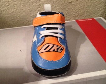 Loley pops creation OKC baby soft shoes - this creation is hand crafted by me and not affiliated with NBA