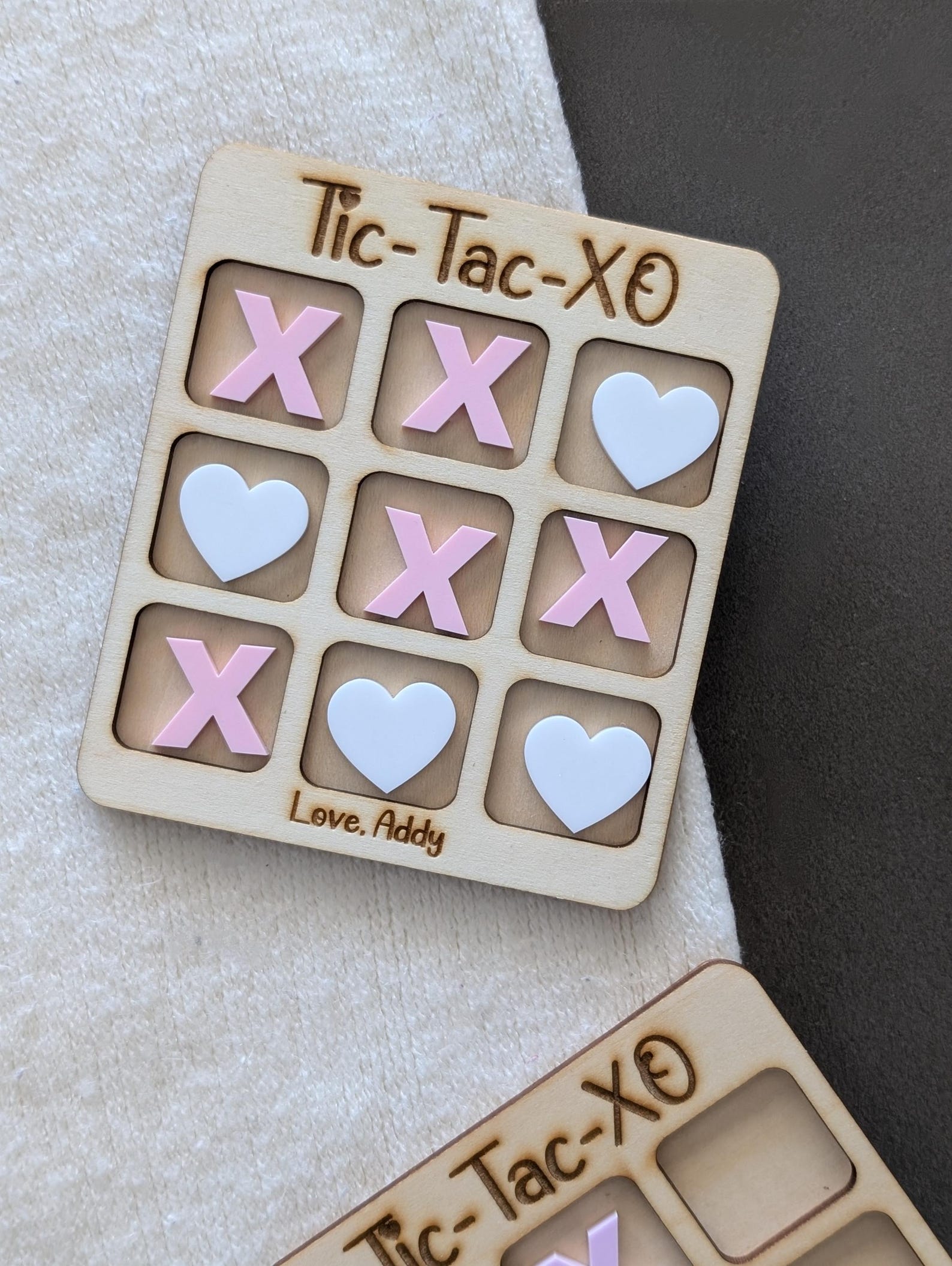 Personalized Tic Tac Toe Valentine | Kids Valentines Day Exchange for ...