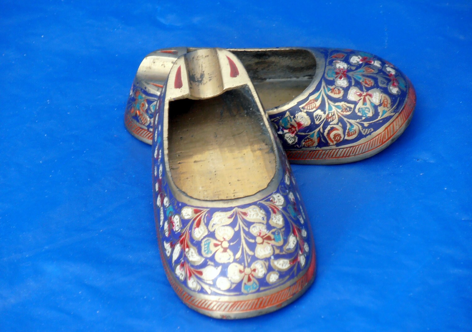 Vintage Set of 4 Brass Shoe Ashtrays - Etsy
