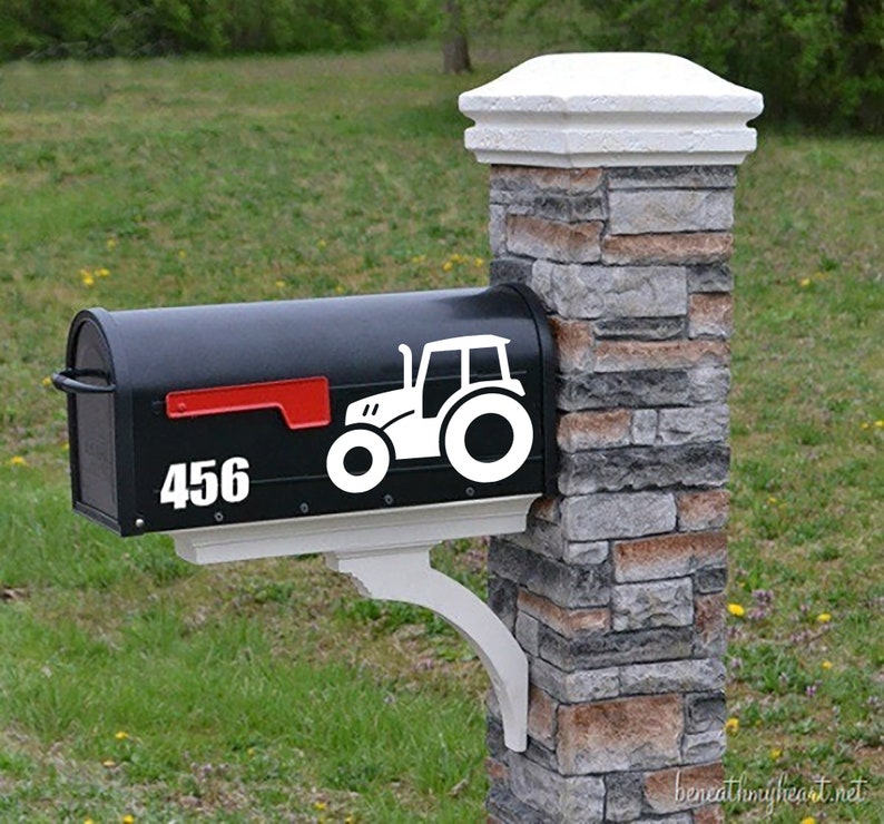 Personalized Mailbox Decal Custom Mailbox Address Numbers Etsy
