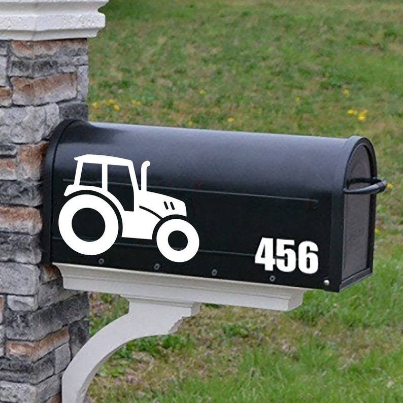 Personalized Mailbox Decal Custom Mailbox Address Numbers Etsy