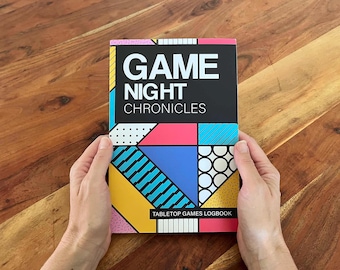 Game Night Journal: Tabletop Games Scorebook - Track 350+ Games
