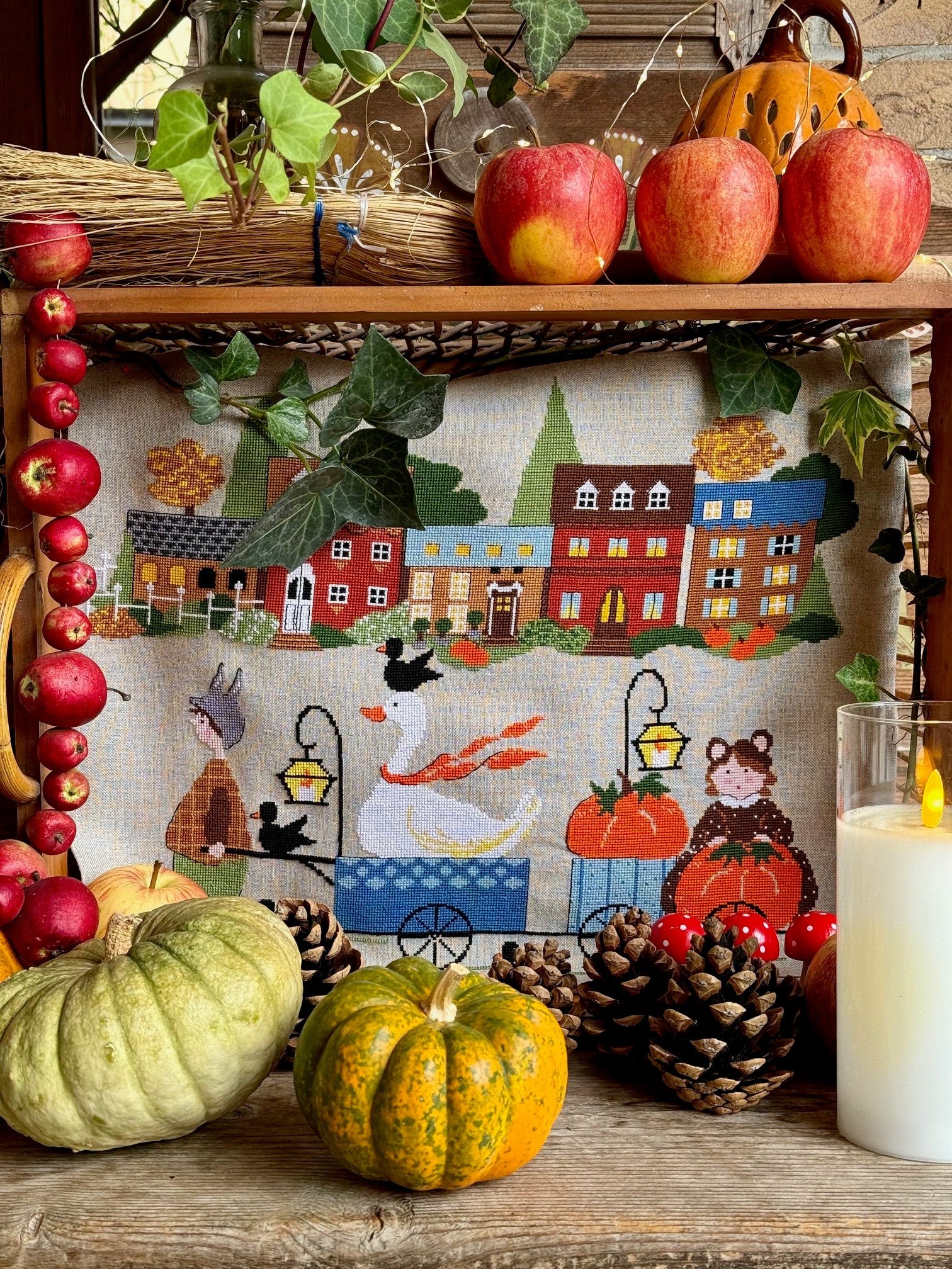 オーダー専用ページです。 パッチワーク　かぼちゃ　りんご　カントリー雑貨 ハロウィン かぼちゃ パッチワーク りんご デビーマム