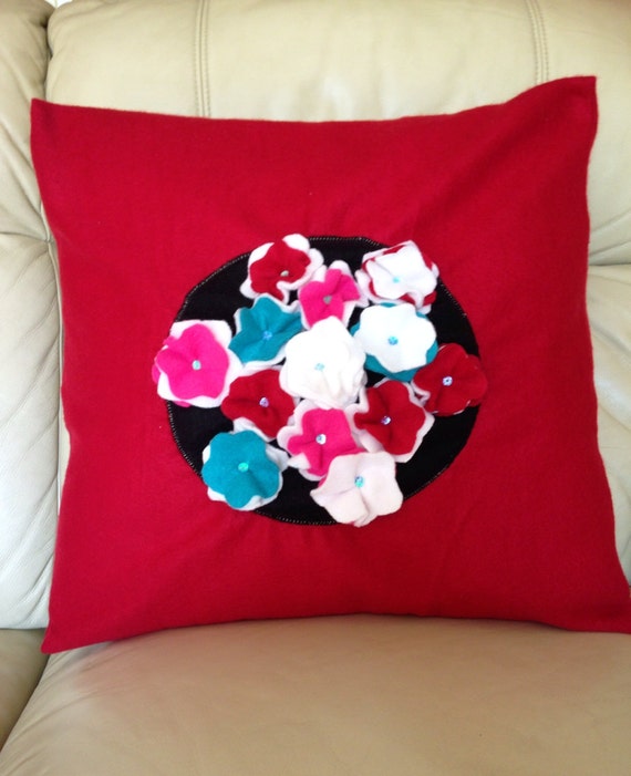3d flower cushion