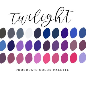 Procreate Color Palette Color Swatches Swatch Files Galaxy - Etsy
