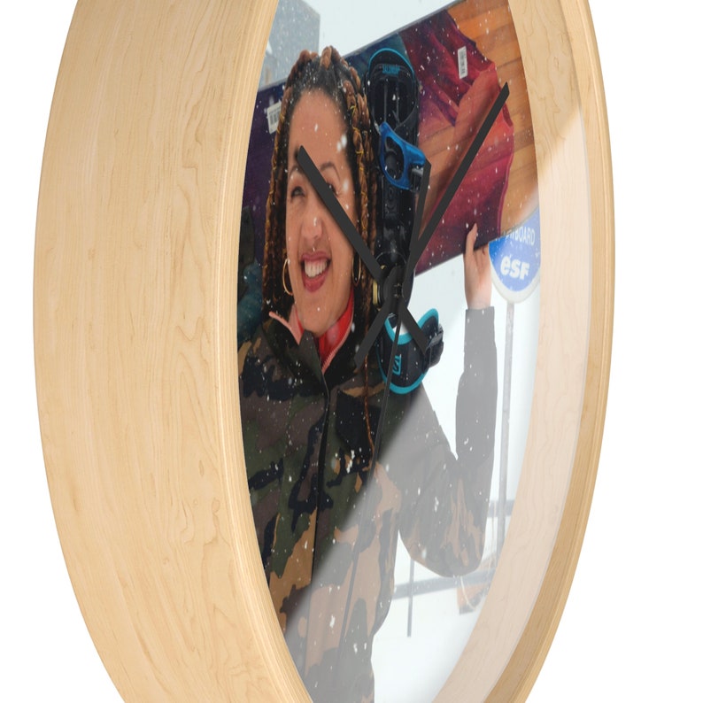 Snowboarder Clock. Snowboard chic clock. image 3