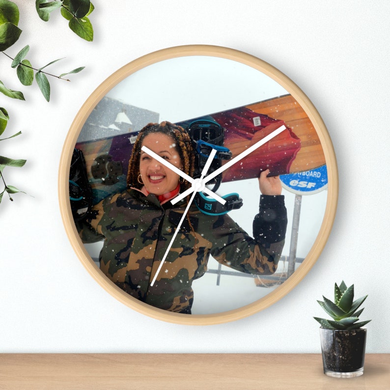 Snowboarder Clock. Snowboard chic clock. image 4