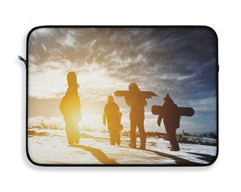 Snowboard Laptop Sleeve. Snowboard  laptop sleeve. Snowboard laptop travel bag. Snowboard  school supplies.