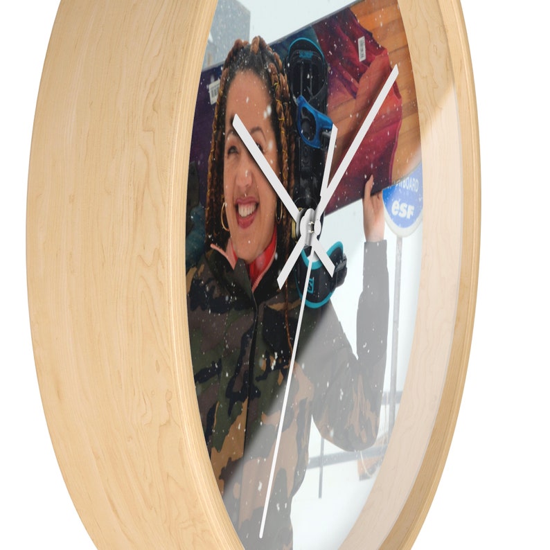 Snowboarder Clock. Snowboard chic clock. image 6