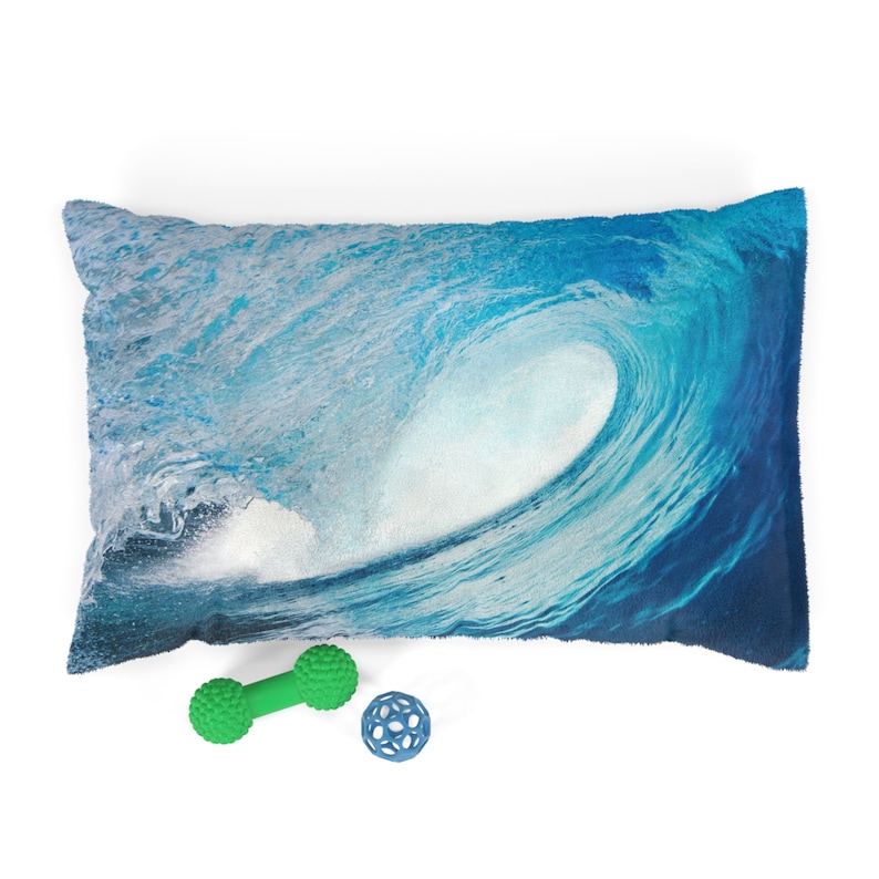 Wave Dog Pet Bed. Surfer Dog Bed. Beach Dog Bed. Beach Pet Pillow ...