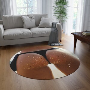 Thong Round rug living room. Beach house rug living room. Beach house decor.Surfing rug bedroom. Surfing rug living room.