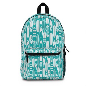 Surfer Backpack. Tropical back to school. Hawaiian back pack. Surfer back pack. Surfer  book bag. Surfer book bag