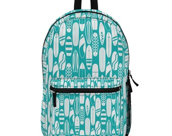 Surfer Backpack. Tropical back to school. Hawaiian back pack. Surfer back pack. Surfer  book bag. Surfer book bag