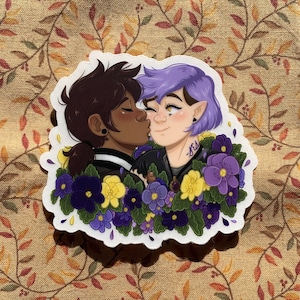 Luz & Amity ~ The Owl House 3” Clear Vinyl Stickers