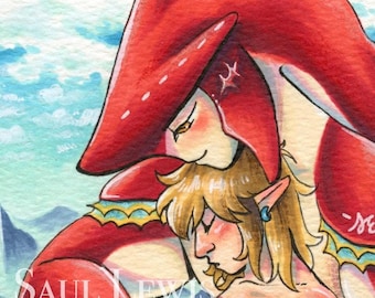 Midday Nap ~ Original Legend of Zelda Marker Drawing