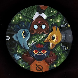 Stargazing & Fireflies ~ Night in the Woods Original Painting