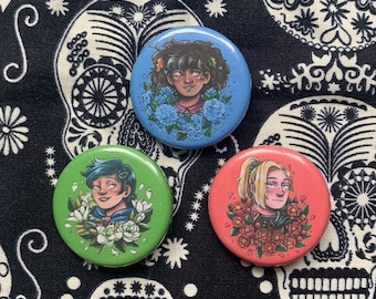 Anne, Marcy und Sasha ~ Amphibia Buttons