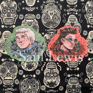 Aziraphale & Crowley~ Good Omens Stickers