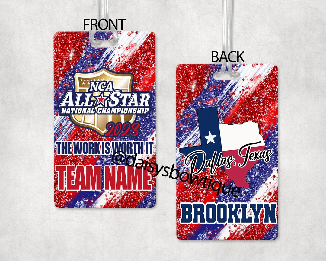 Allstar Nationals Bag Tag Etsy