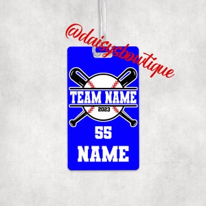 Baseball Bag Tag