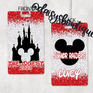 Castle Mickey bag tag