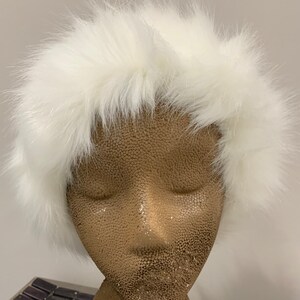 Faux Fox Fur Continuous Circle Head Band 22&quot; Circumference - will stretch to 25&quot;