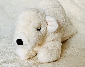 Polar bear cuddly toy for birth, baptism