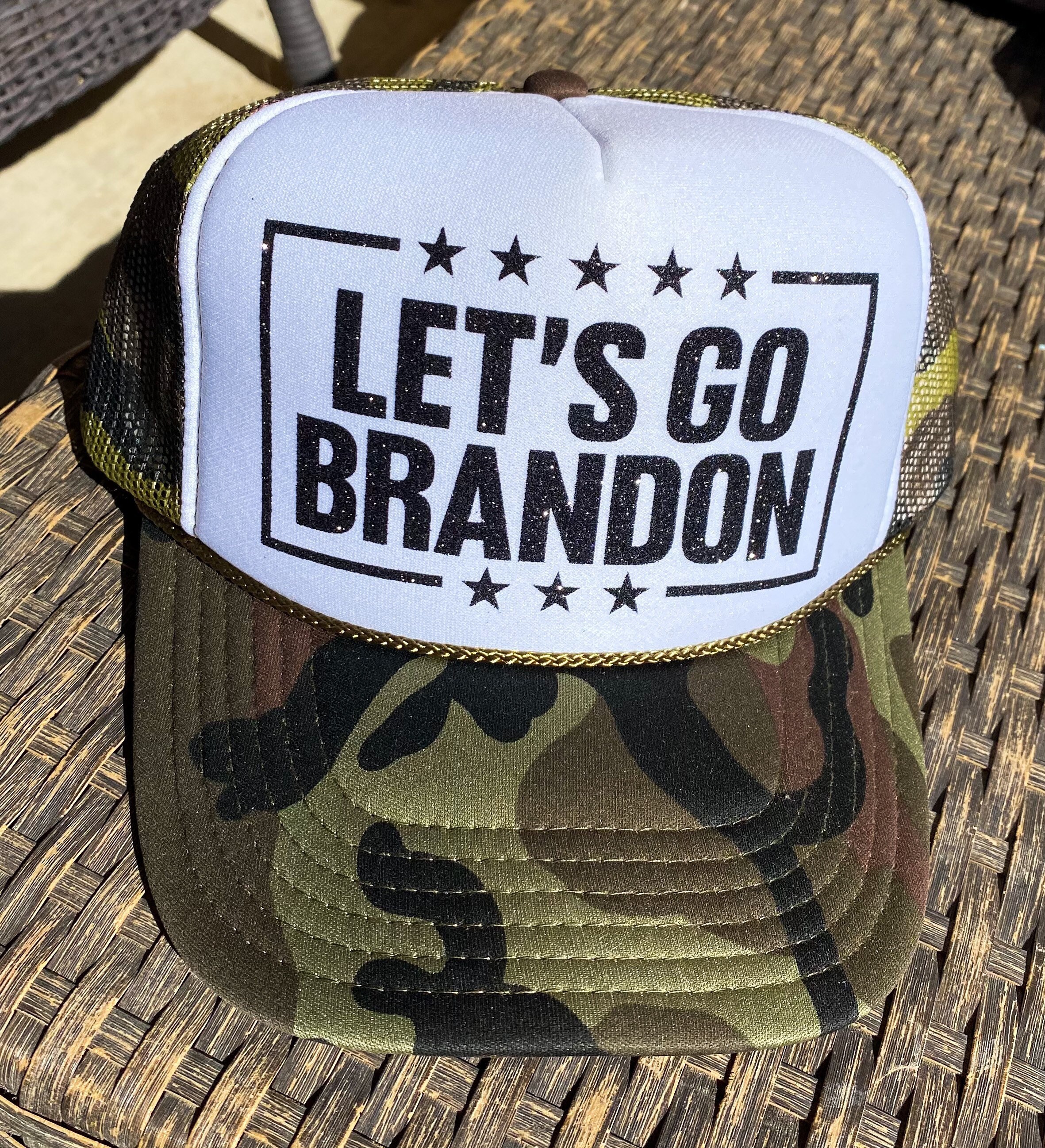 Lets Go Brandon Hat FJB Hat Camo Hat 