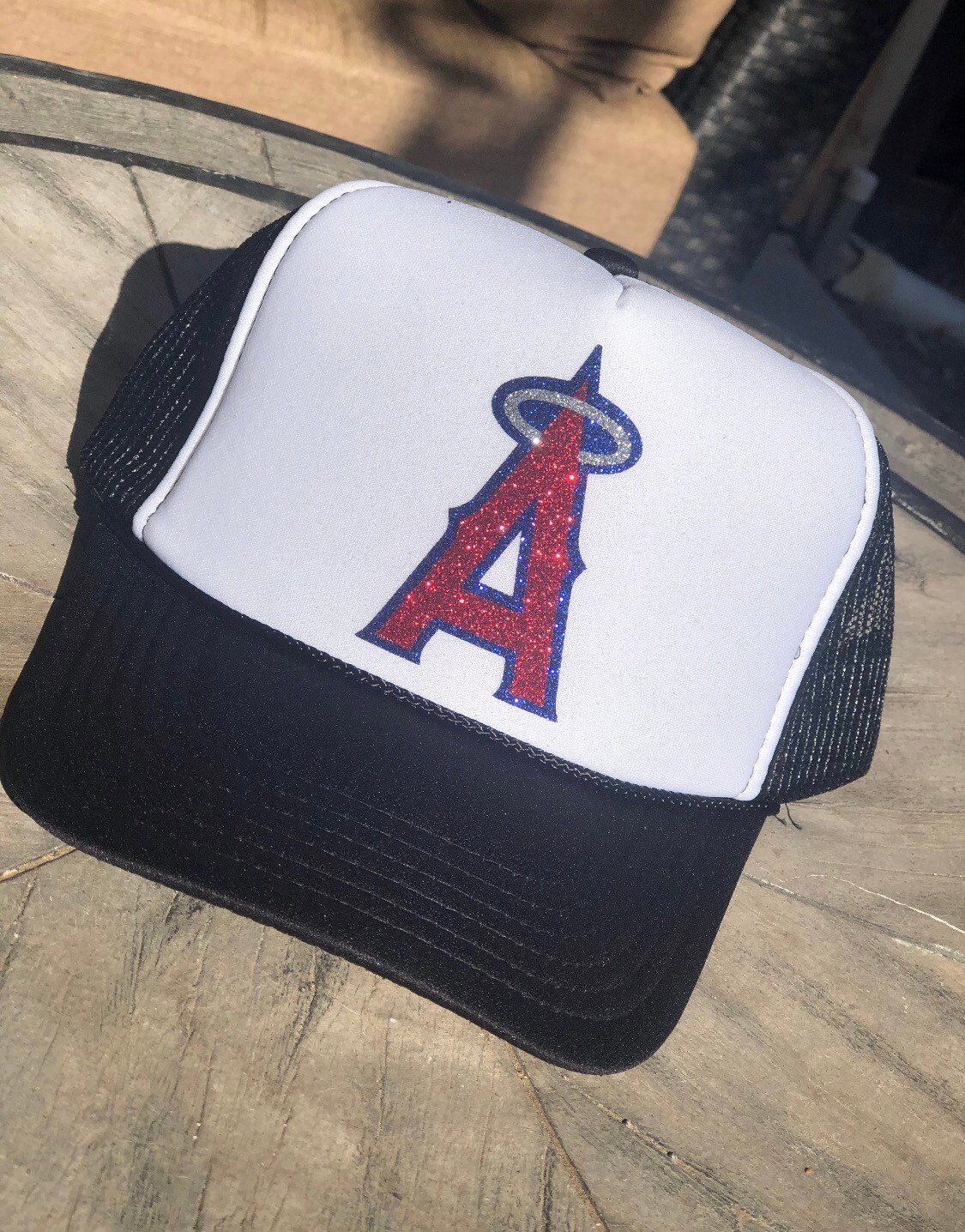Angels Hat Angel Hat Baseball Hat Baseball Mom Hat Etsy
