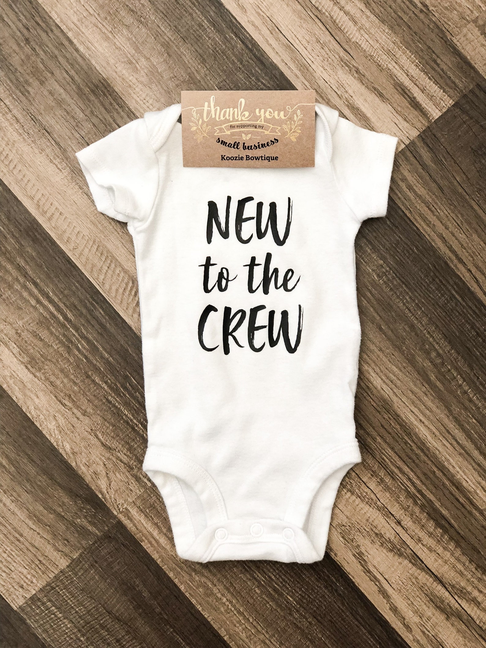 New to the Crew Baby Onesie Etsy