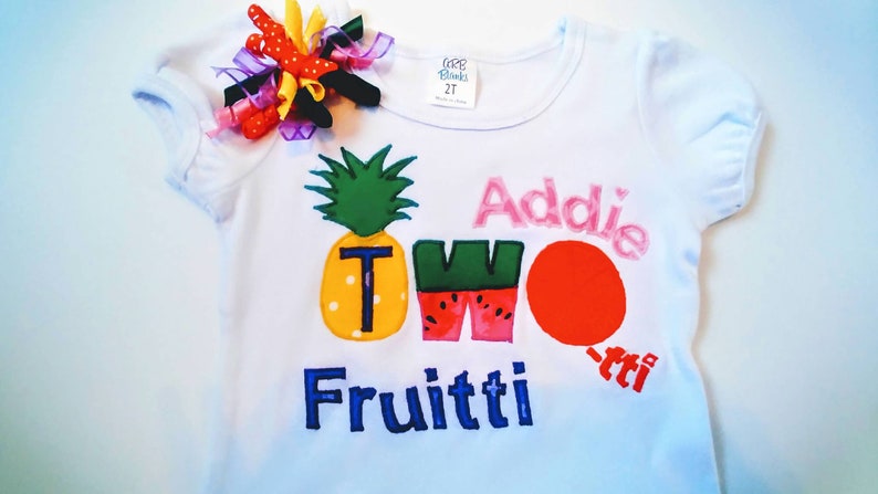 Summer Birthday 2nd Birthday Two-tti Frutti Birthday Cutie Shirt,Personalized Two-tti Fruity Birthday Shirt Tutti Frutti Birthday