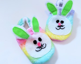 Bunny Baby Booties: Easter Soft Soles