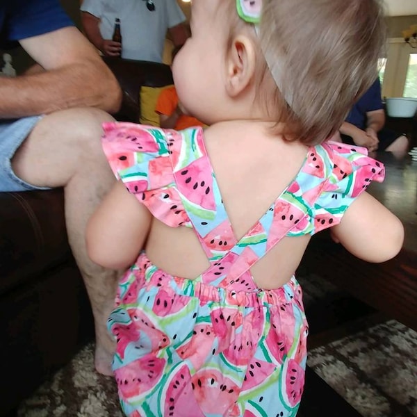 Watermelon Baby Romper: Summer Outfit, One in a Melon Party
