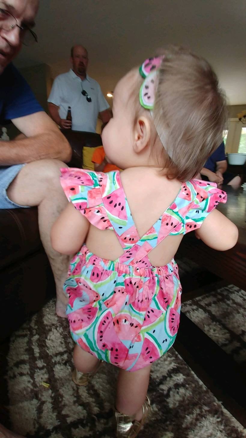 Watermelon Baby Romper: Summer Outfit, One in a Melon Party