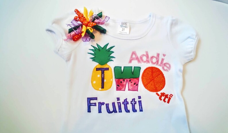 Summer Birthday 2nd Birthday Two-tti Frutti Birthday Cutie Shirt,Personalized Two-tti Fruity Birthday Shirt Tutti Frutti Birthday