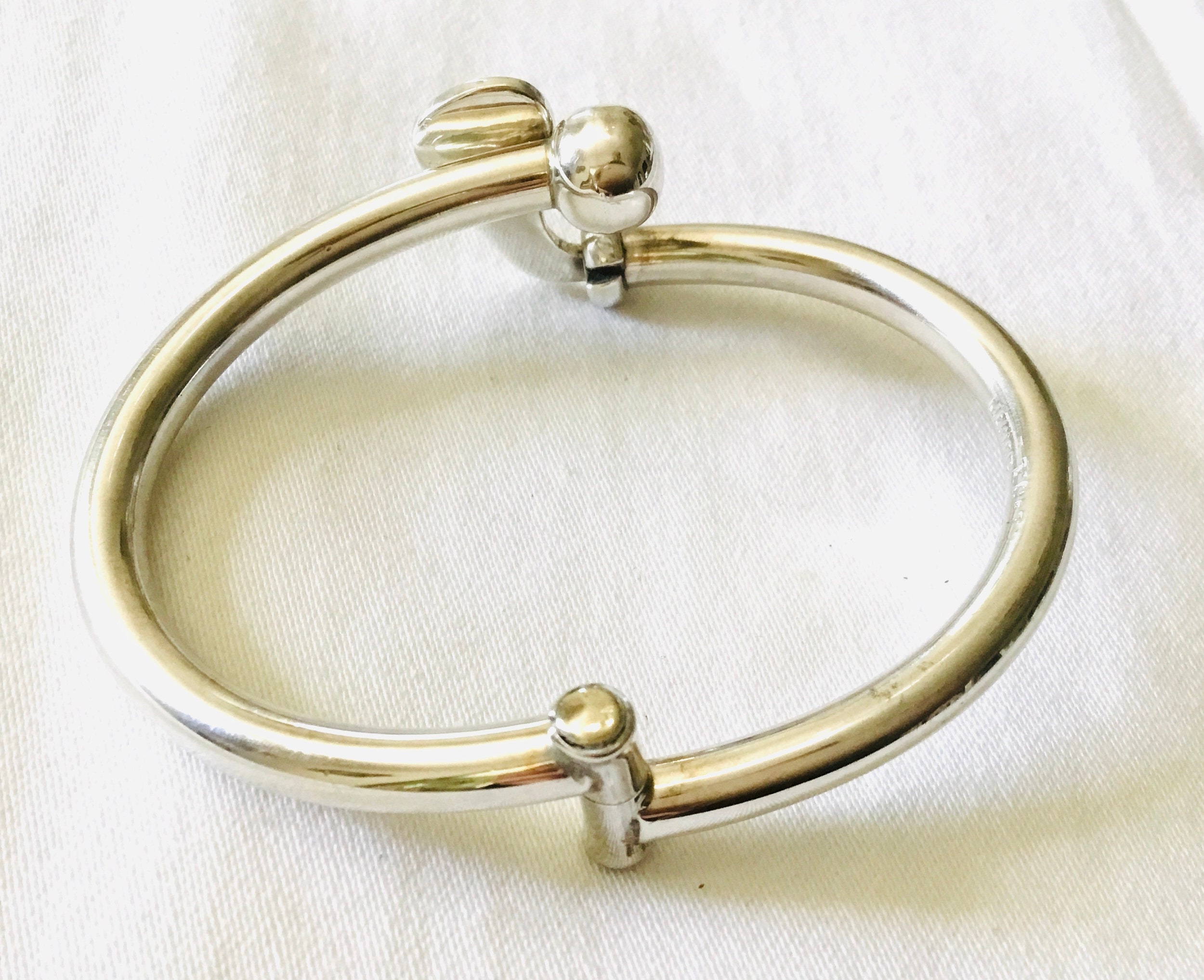 Mexico Sterling Silver 925 Golf Club & Ball Hinged Bangle Etsy